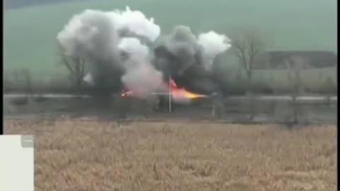 #Ukraine: Russian troops were hit by Ukrainian indirect fire. explosion