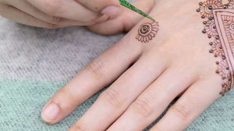 Beautiful henna design and henna tattoo