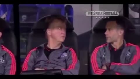 Funny moment in football video matching.