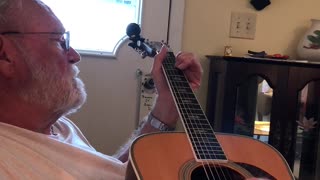 Dad playing guitar - Everleigh's song