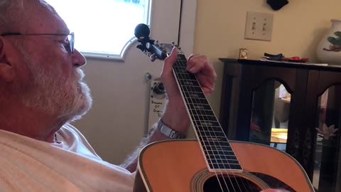 Dad playing guitar - Everleigh's song