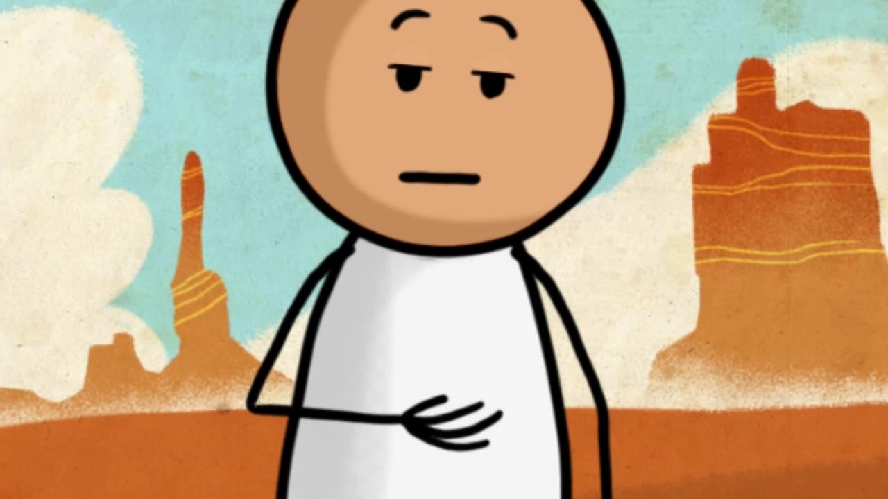 Three Men Are In The Middle Of A Desert