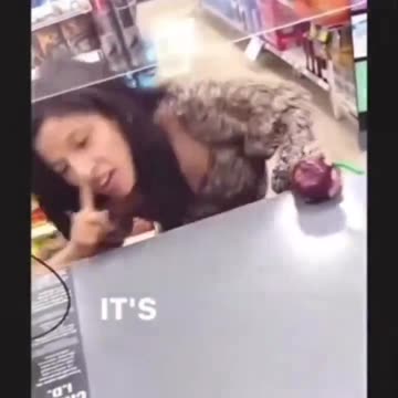 Store clerk refuses to sell woman lottery tickets that is visibly high on drugs