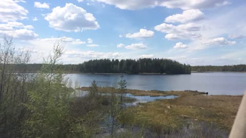 Great view when traveling by train