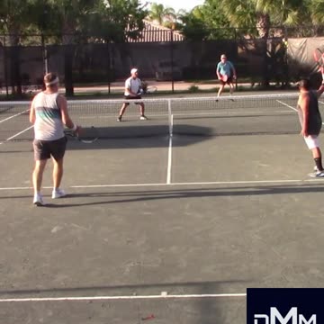 BACKHAND CROSSCOURT VOLLEY WINNER!