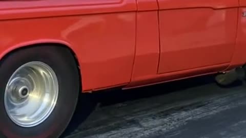 Chevy LUV Drag Racing Burnout