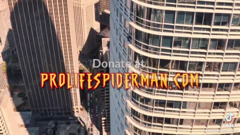 Pro-Life Spider-Man Climbs Tower