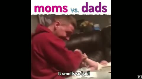 mom vs dad funny video