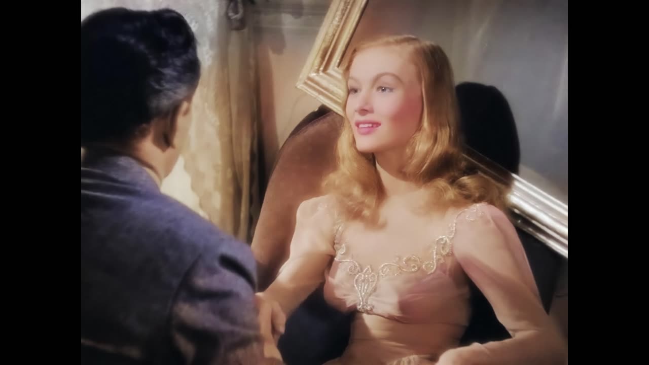 Veronica Lake I Married A Witch 1942 scene colorized remastered 4k