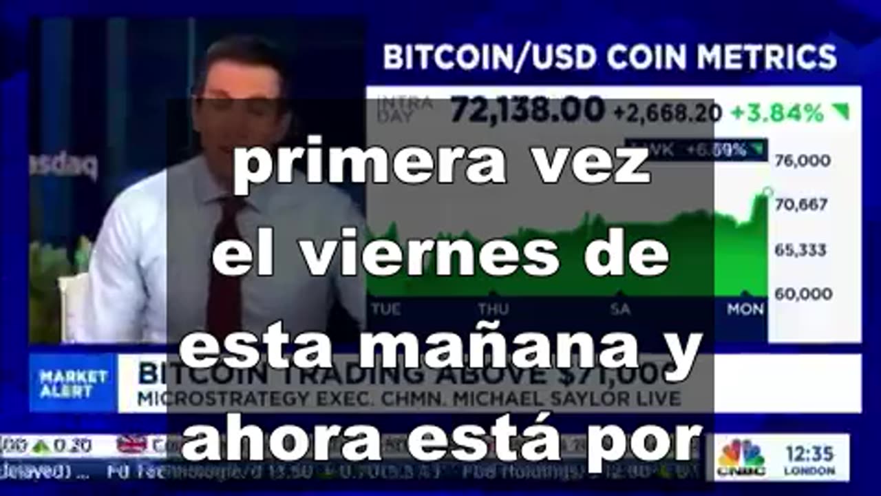 EE.UU | Michael Saylor dice que Bitcoin va a “comerse” al oro