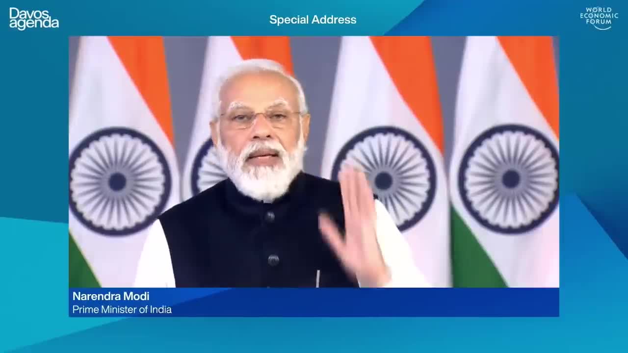 DAVOS AGENDA 2022 - SPECIAL ADDRESS BY NARENDRA MODI,PRIME MINISTER OF INDIA