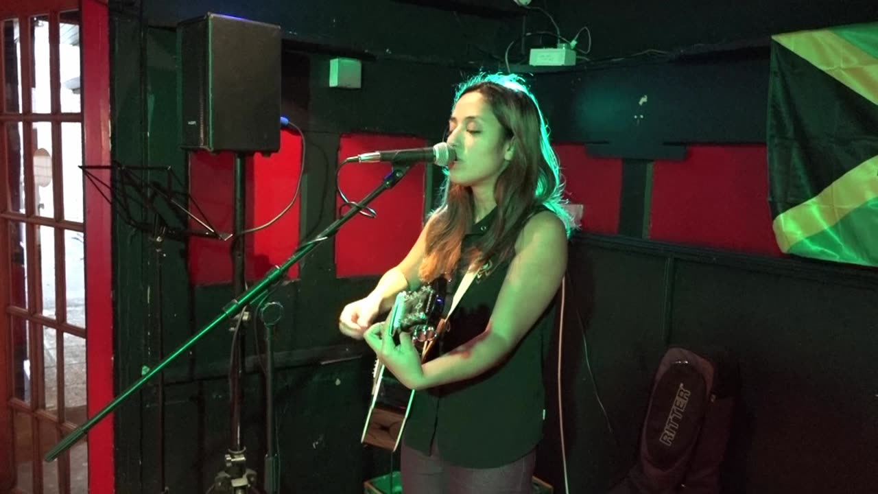 Ashley Sladen Singing at the Voodoo Loung Ocean City Plymouth 2015. 1 Thanks to Fusion cuisine.