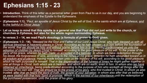 Ephesians Part 3
