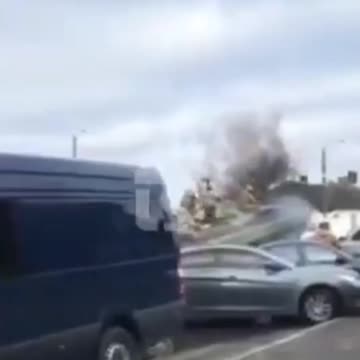 Ukrainian Military Vehicles Reportedly Crushing Civilian Cars