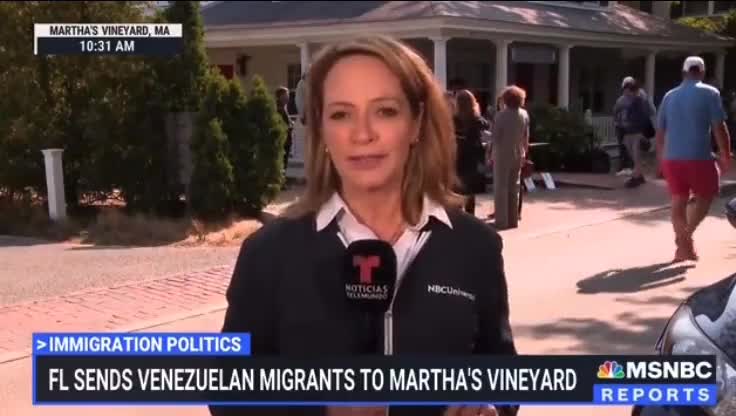 MSNBC Admits Migrants Appreciate DeSantis Sending Them To Martha's Vineyard