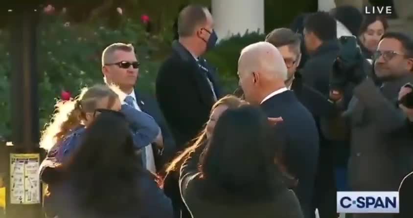 Biden gets karate chopped by a little girl