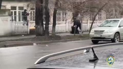 The capture of Protesters-Militants by special forces in Alma-Ata.