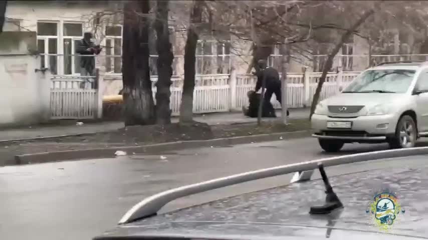 The capture of Protesters-Militants by special forces in Alma-Ata.