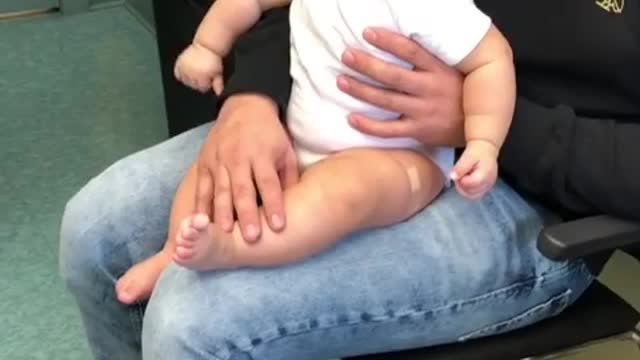 cute reaction of baby