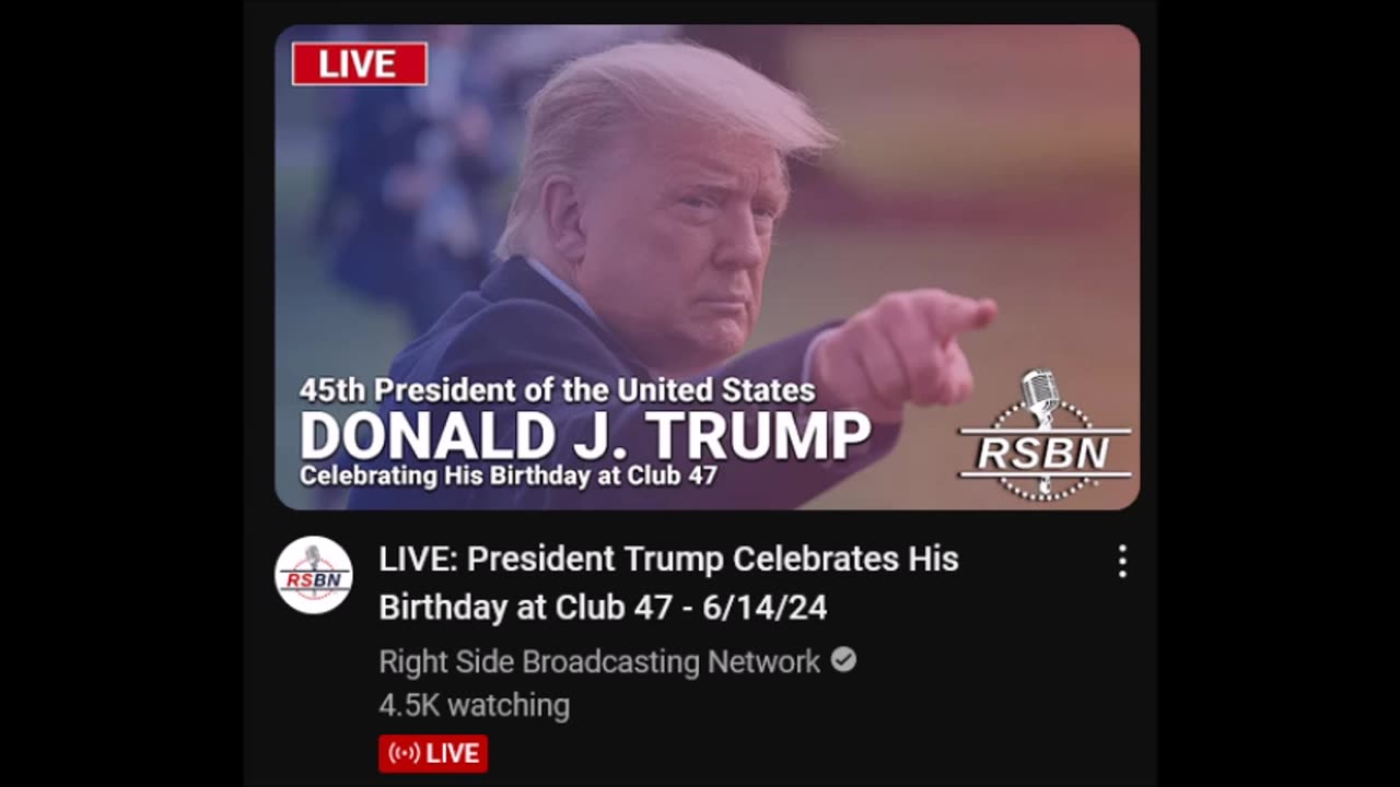 LIVE: President Trump Celebrates His Birthday at Club 47