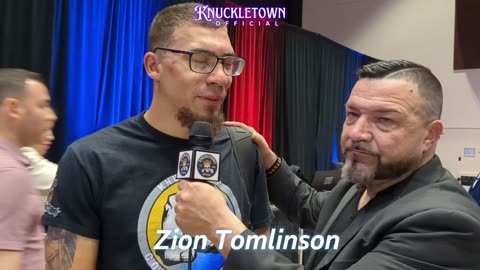 Interview with Zion Tomlinson at BYB 34 at Bare Knuckle Event