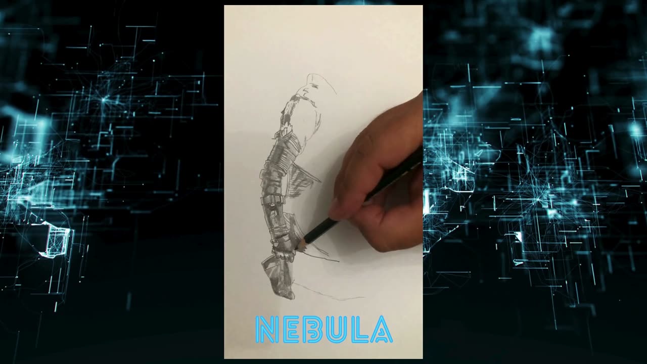 Nebula timelapse drawing