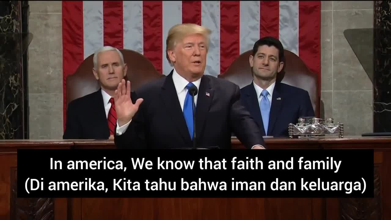 Trump: "Iman Dan Keluarga, Bukan Pemerintah Dan Birokrasi Yang Adalah Pusat Hidup Orang Amerika"