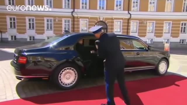 Russian President Escorted In His New Rolls-Royce