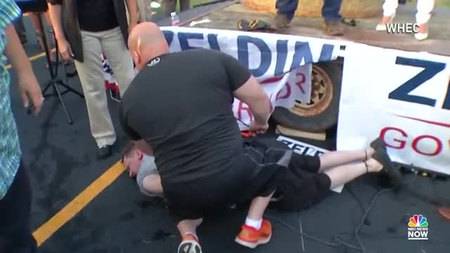 Watch- Rep. Lee Zeldin Attacked By Man At New York Campaign Event