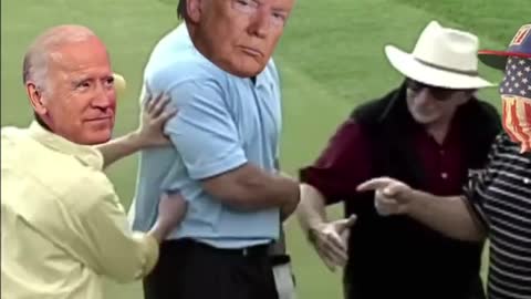 PGA tour? No, just Trump tossing Biden in the water hazard