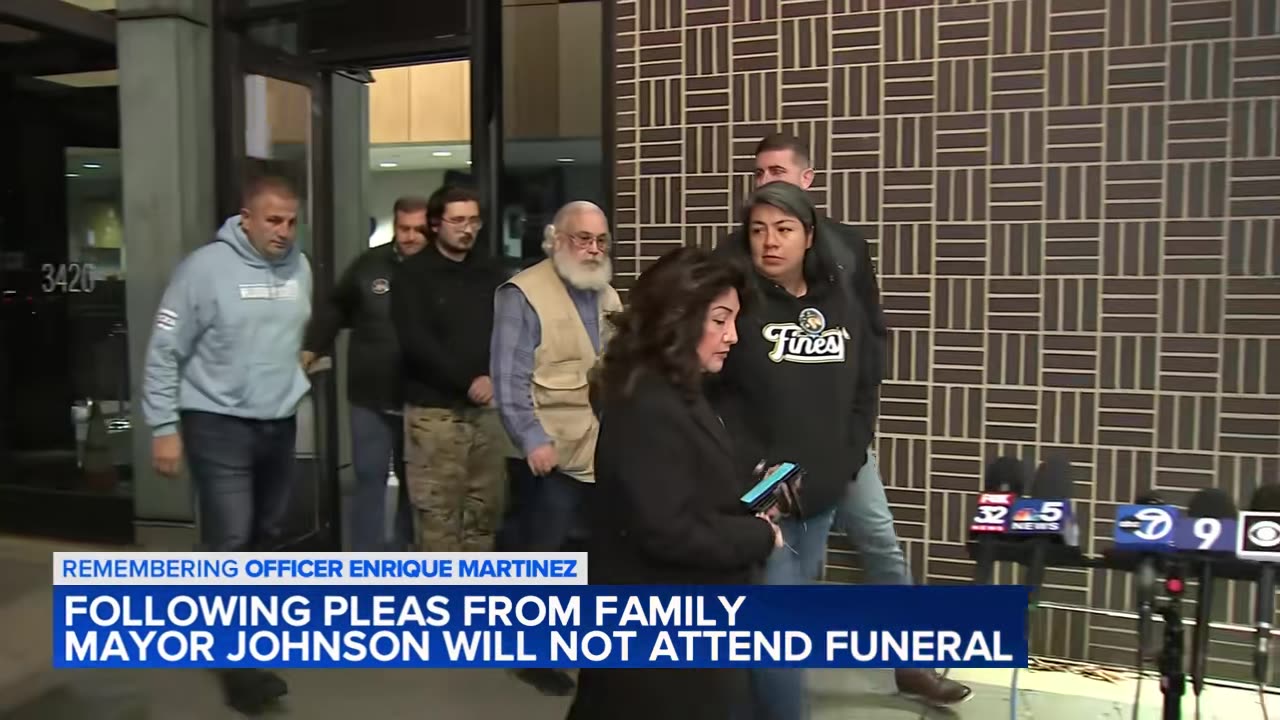 The Martinez family had asked that Mayor Johnson and Governor J B.Pritzker not attend the funeral.