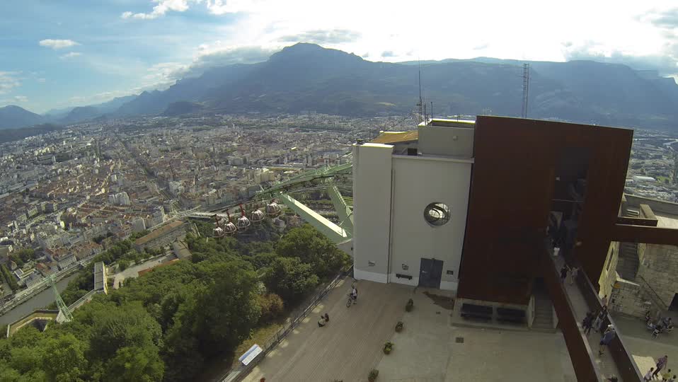 Grenoble cable car france gondolas alpine