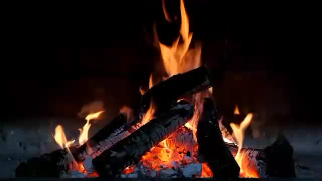 Relaxing fireplace sound