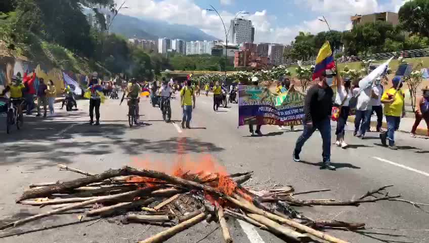 Autopista Puerta del Sol Paro Nacional 19 M