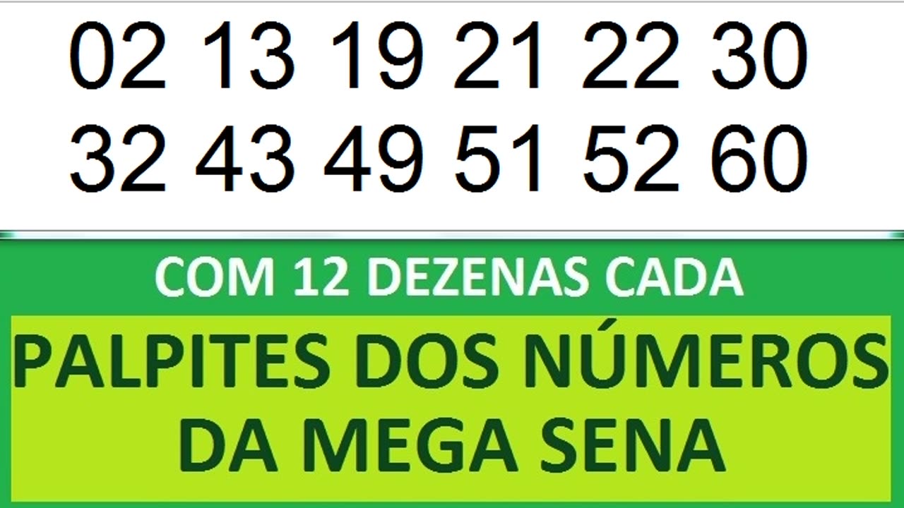 PALPITES DOS NÚMEROS DA MEGA SENA COM 12 DEZENAS py pz p0 p1 p2 p3 p4 p5 p6 p7 p8 p9