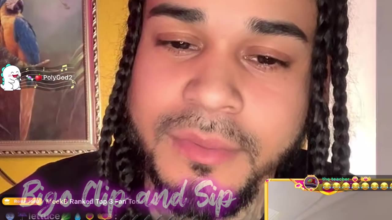 PolyGod talks to SummerRaine comments roasting her about headset 3/26/24 #bigoclipandsip