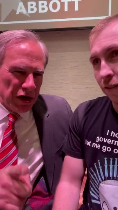 Interesting question asked of Texas Governor Greg Abbott.