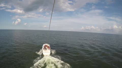 Dunked While Parasailing