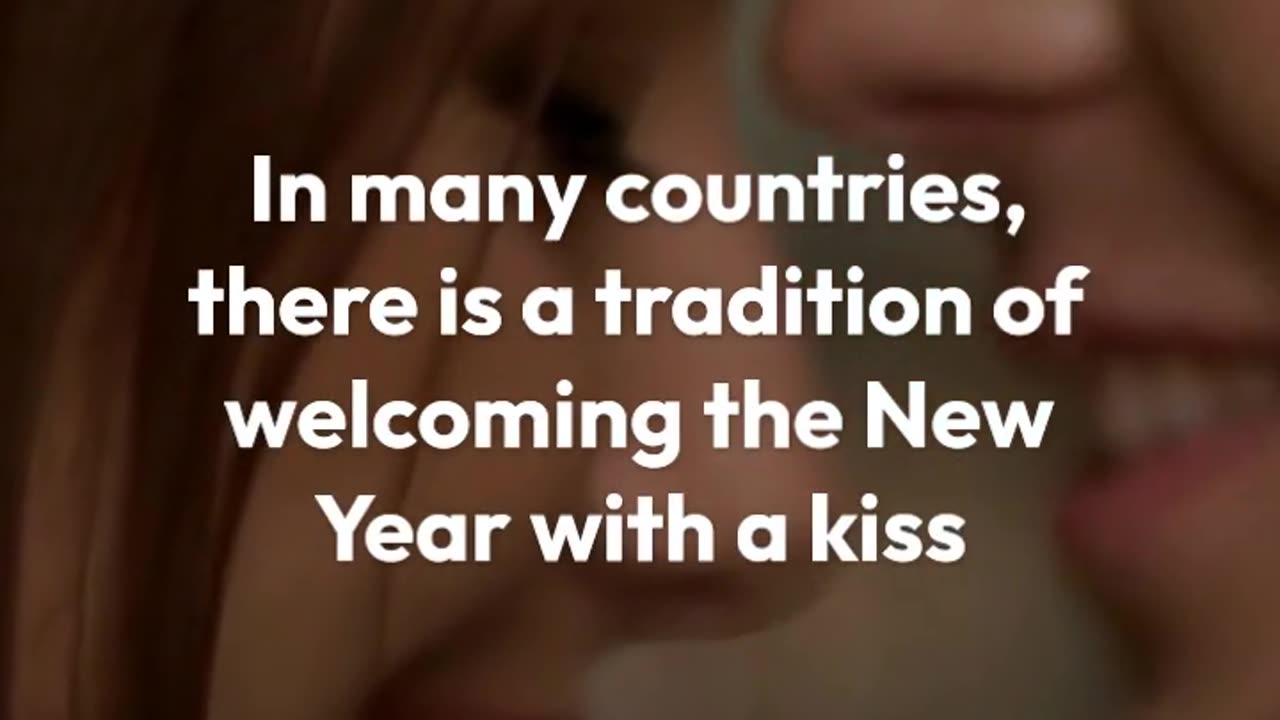 New Year's Eve Kiss Tradition