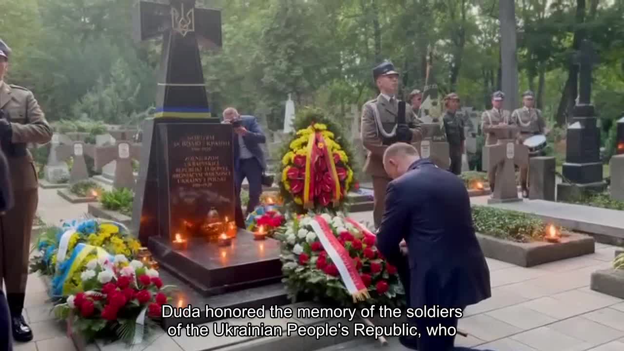 Duda honored the memory of the soldiers of the Ukrainian People's Republic who, together with the s