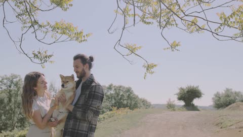 Dog and family