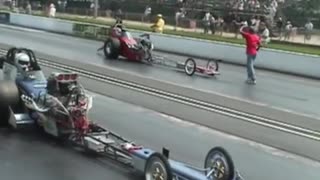 Nostalgia Dragster Semi Final NHRR 2007 Columbus, OH, Jim Swedberg vs. Pat Hines