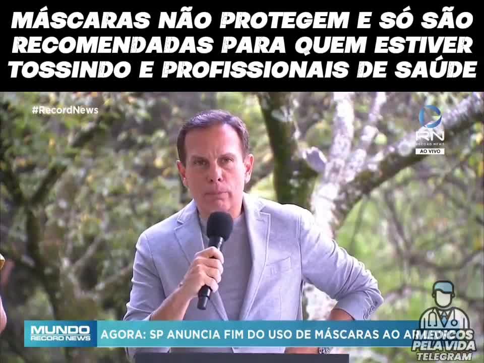 MÁSCARAS - APENAS RECOMENDADAS PARA PROFISSIONAIS SAÚDE e PARA QUEM ESTÁ DOENTE