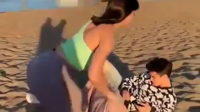 Girl Prank With A Boy On Beach | Boy's Shocking Reaction | Girl Prank On His Boyfriend Gone Wrong