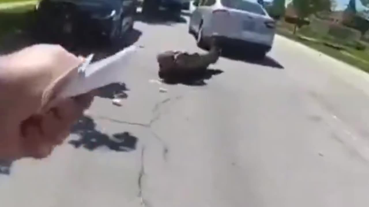 He brought an axe to a gunfight.