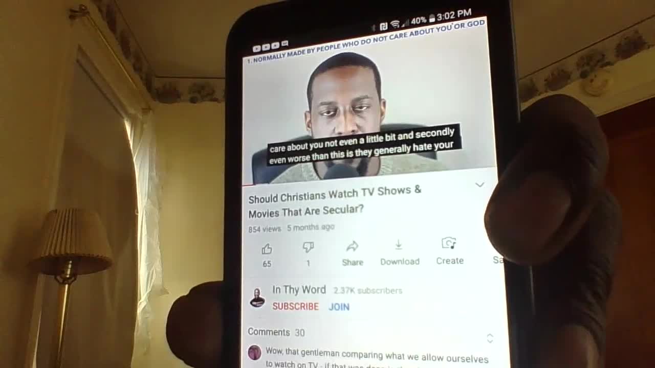 Secular Televison Chokes Out The Word Of God