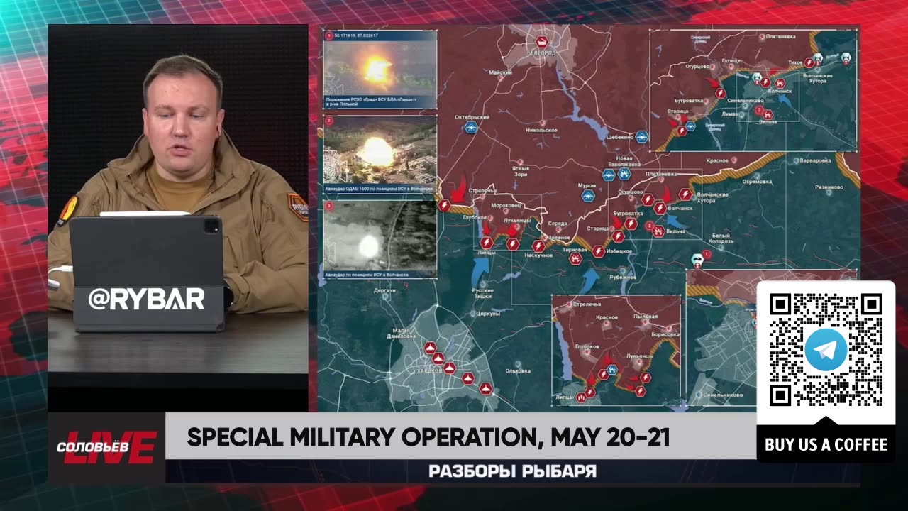 ❗️🇷🇺🇺🇦🎞 RYBAR HIGHLIGHTS OF THE RUSSIAN MILITARY OPERATION IN UKRAINE ON May 20-21, 2024