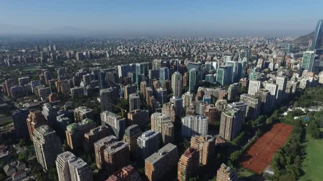 Metro Escuela Militar at Las Condes city in santiago, Chile