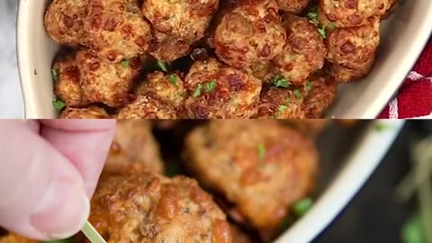 Cream cheese sausage balls