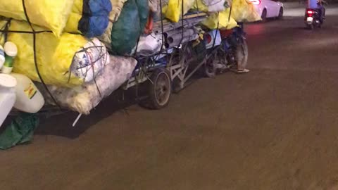 Motorcycle Carrying Impressive Load